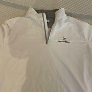 Peter Miller Quarter Zip with Troubadour logo